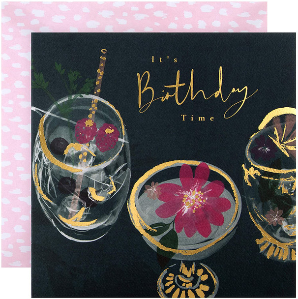 Elegant Cocktail Themed Design General Birthday Card