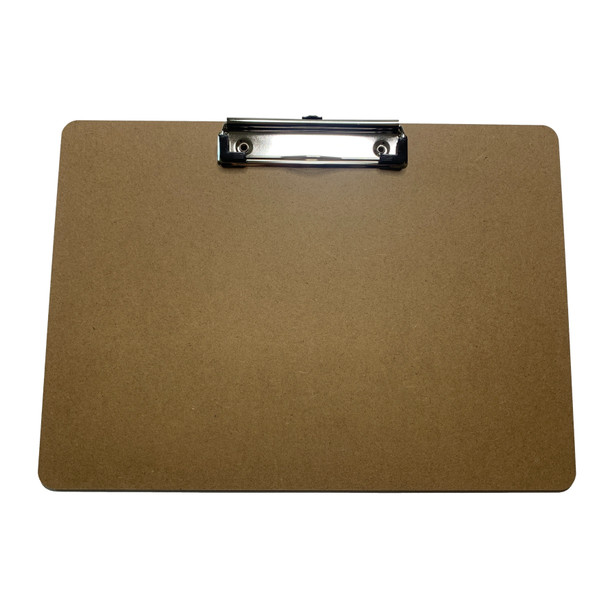 Pack of 12 A4 Wooden Horizontal Clipboards by Janrax