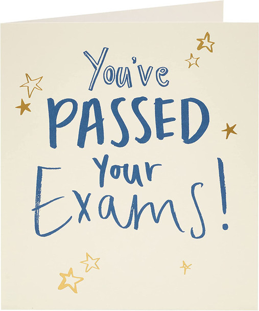 Well Done You've Passed your Exams Foil Finish Card