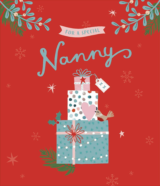 For A Special Nanny with Love Special Christmas Card