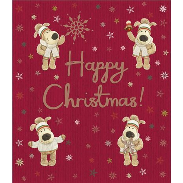 Four Boofles Happy Christmas Wishing Card