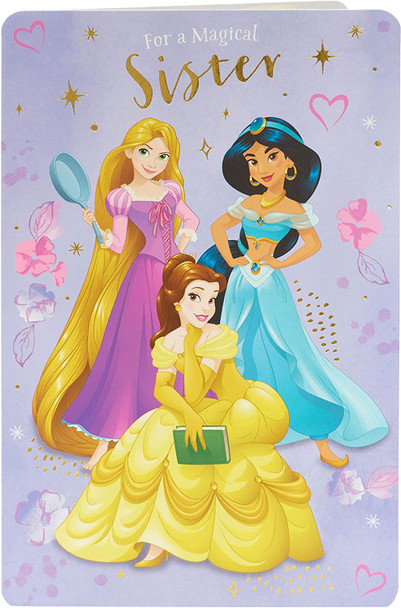 For a Magical Sister Disney Princess Birthday Card