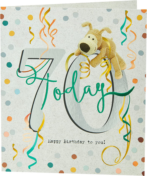 Boofle Celebrating 70th Birthday Card