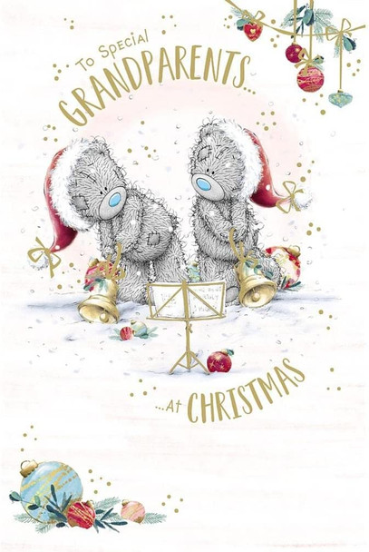 Bears Ringing Bells Special Grandparents Christmas Card