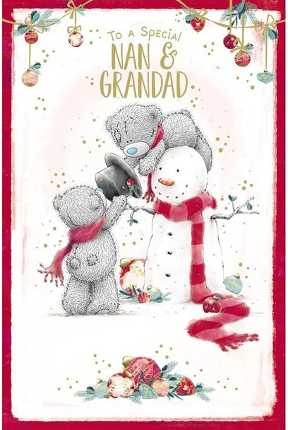 Nan & Grandad Me to You Bear Christmas Card