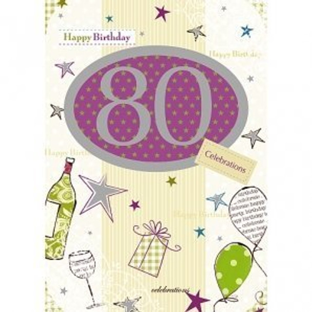 80th Birthday Card