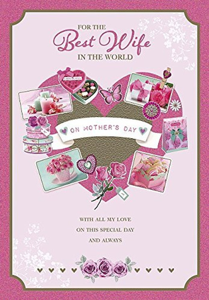 Best Wife On Mother's Day Nice Verse Quality Greeting Card