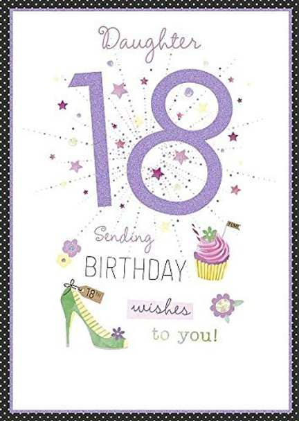 Daughter Age 18th Birthday Card 