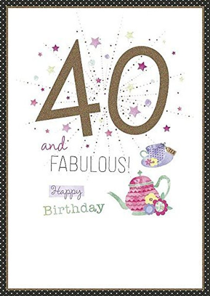 Fabulous Age 40 Birthday Card