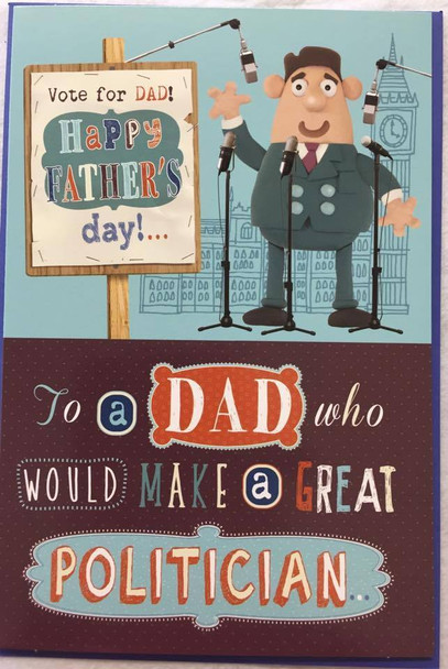Vote for DAD Happy FATHER`S day Card...