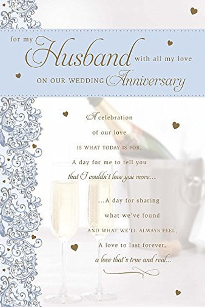 Wishing Well Studios Greetings Card Anniversary Husband 