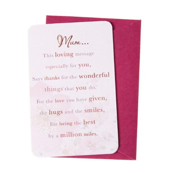 Words of Endearment Mum... Mini Card 