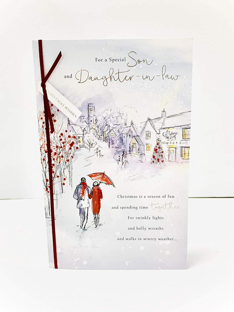 Son and Daughter-in-Law Christmas Card Lovely Verse 