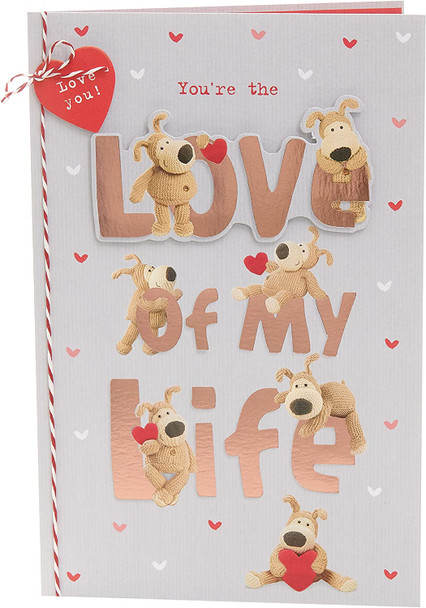 Cute Design with Boofles & Large Lettering One I Love Valentine's Day Card