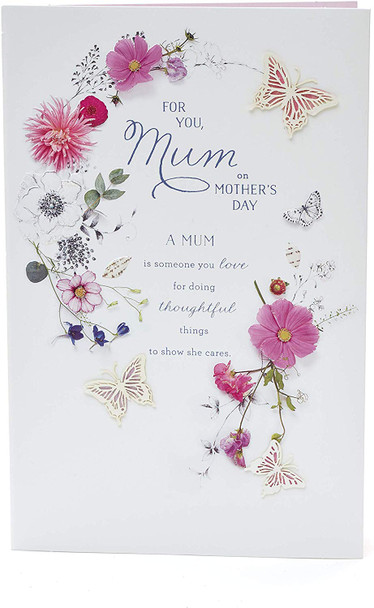 Mother's Day Card for Mum Luxury Mum Card with Laser Cut