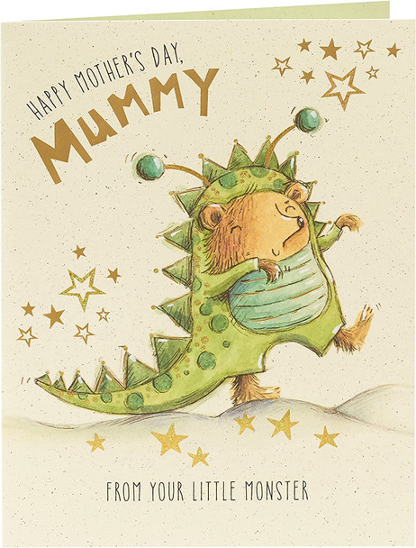 Cute Monster Design Mother's Day Card