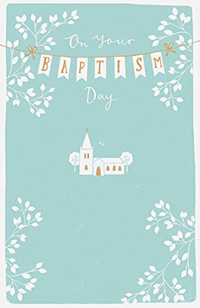 On Your Baptism Day Traditional Congratulations Uk Greeting Card