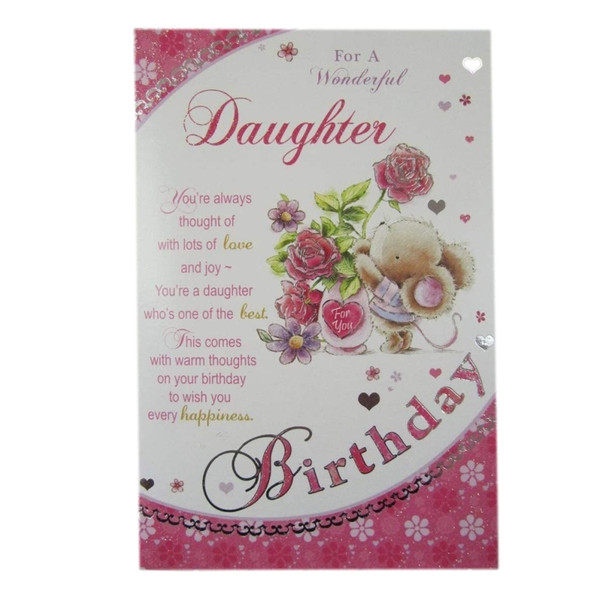 Daughter Cute Birthday Sentimental Verse Card