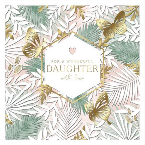 Daughter Birthday Laser Cut Design Butterfly Design Card