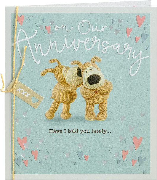 Silver Foil Finishes Boofle Husband Anniversary Card