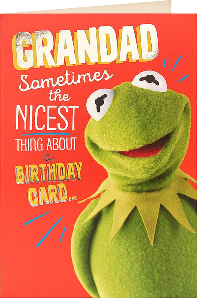 Kermit The Frog The Muppets Grandad Funny Birthday Card 