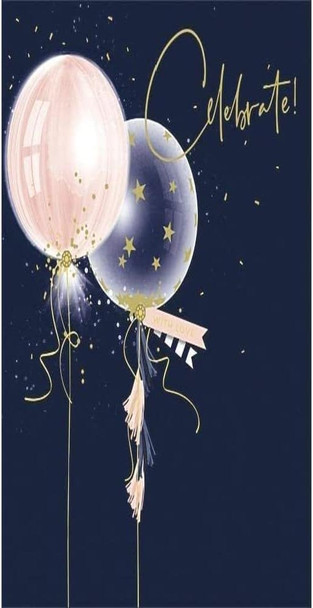 Elegant Balloon Design Celebrate! Friend Birthday Card