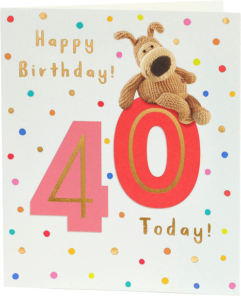 Boofle Cute Design 40th Birthday Card Boofle Cute Design 40th Birthday Card