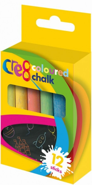 12 x Pack of 12 Coloured Chalks