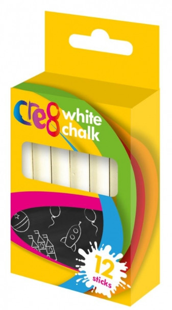12 x Pack of 12 White Chalks
