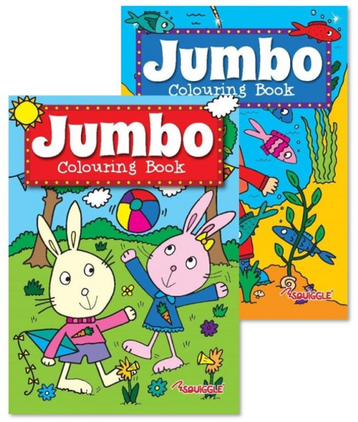 12 x Jumbo 152 Pages Colouring Books