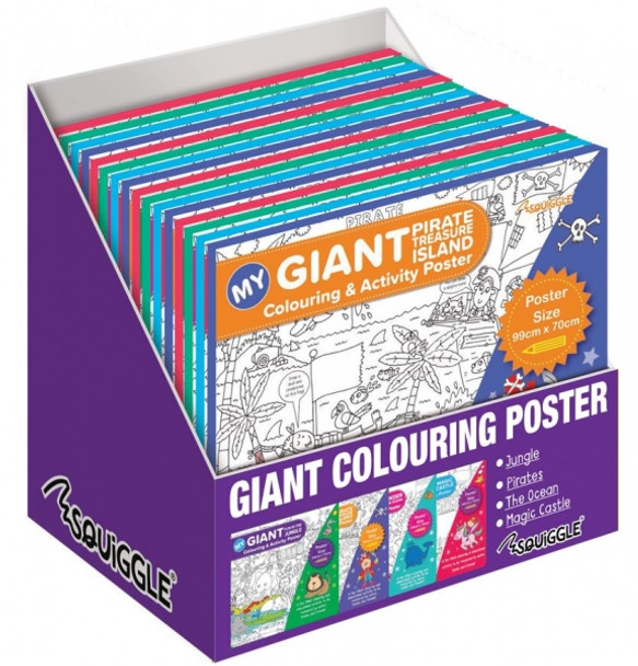 12 x Giant 99 x 70cm Colouring Posters