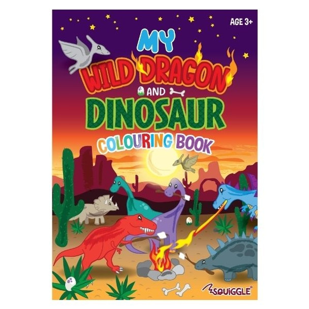 12 x My Wild Dragon & Dinosaur Colouring Books