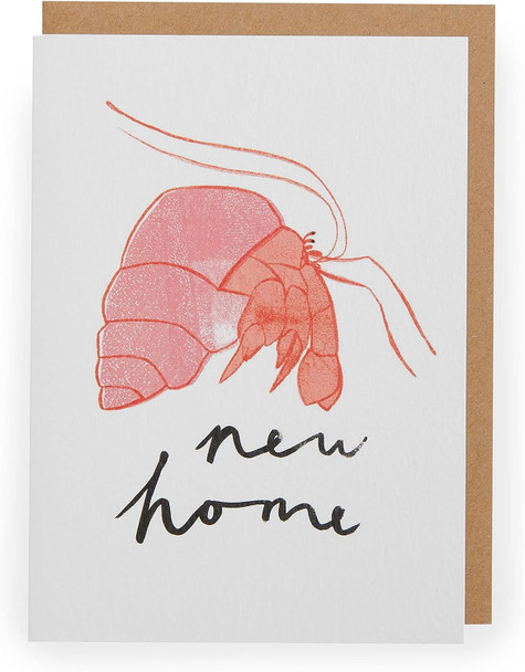 Kindred New Home Crab Design Blank Greetings Card