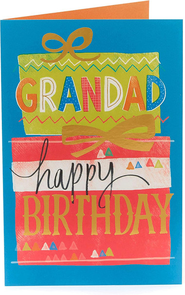 Cake Design Grandad Bright Design Birthday Card