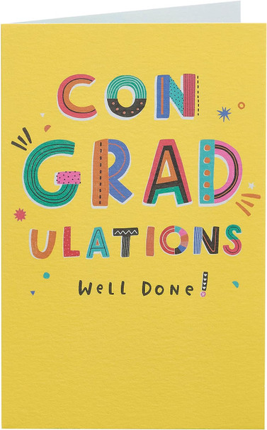 Yellow Design Graduation Card