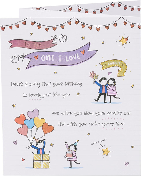 One I Love Sentimental Birthday Card