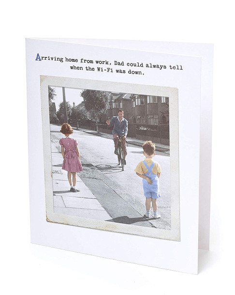Dad Father's Day Humour Funny Card Wifi Down 