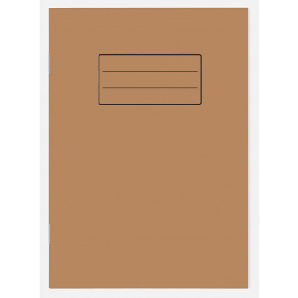 Pack of 10 A5 Kraft Card Cover Exercise Books