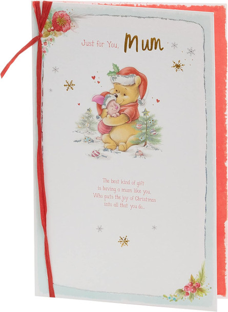 Disney Winnie The Pooh & Piglet Design Mum Christmas Card