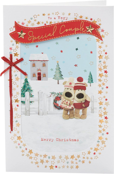 Boofle Very Special Couple Embellished Christmas Card