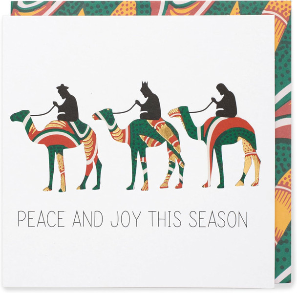 x 6 Kindred x Afrotouch Peace And Joy Christmas Card