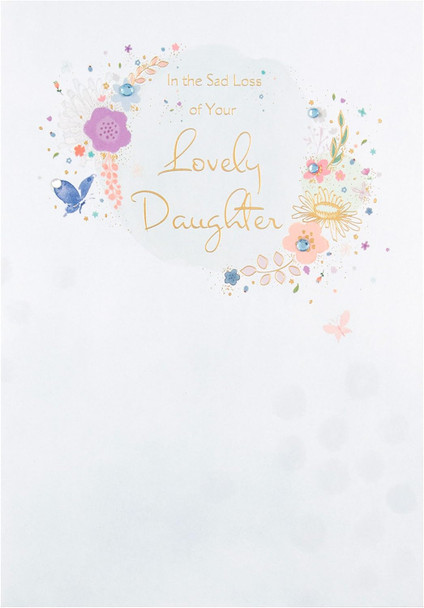 Contemporary Loss Of Your Daughter Sympathy Card