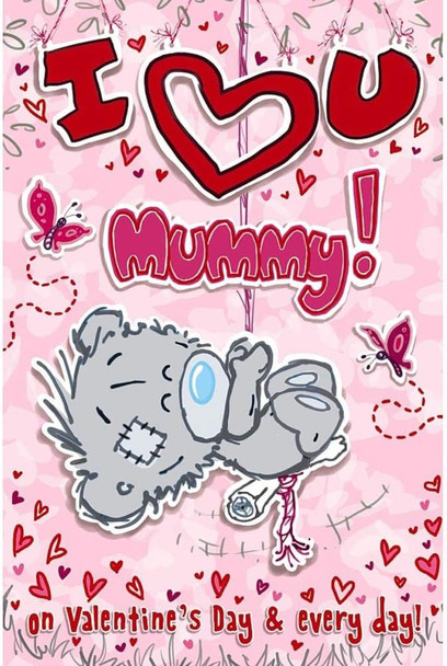 Me To You Bear on Rope Swing Mummy Valentine's Day Card