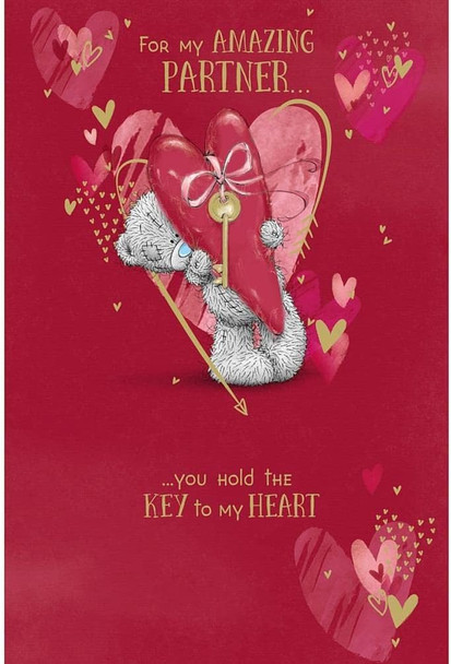 Me To You Bear Amazing Partner Valentine's Day Card