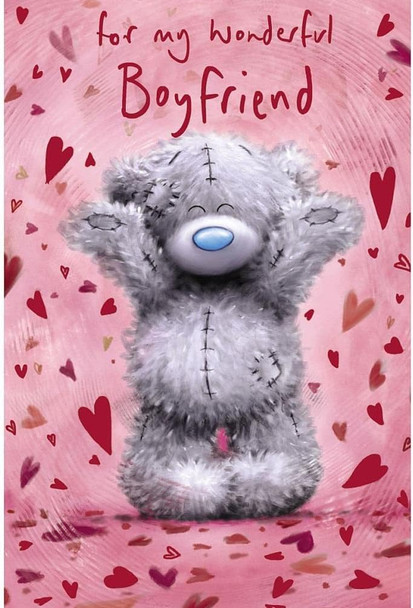 Me To You Bear Wonderful Boyfriend Softly Drawn Valentine's Day Card