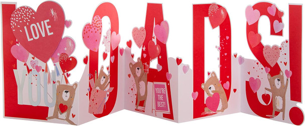 Contemporary Pull Out Design One I Love Valentine's Day Card