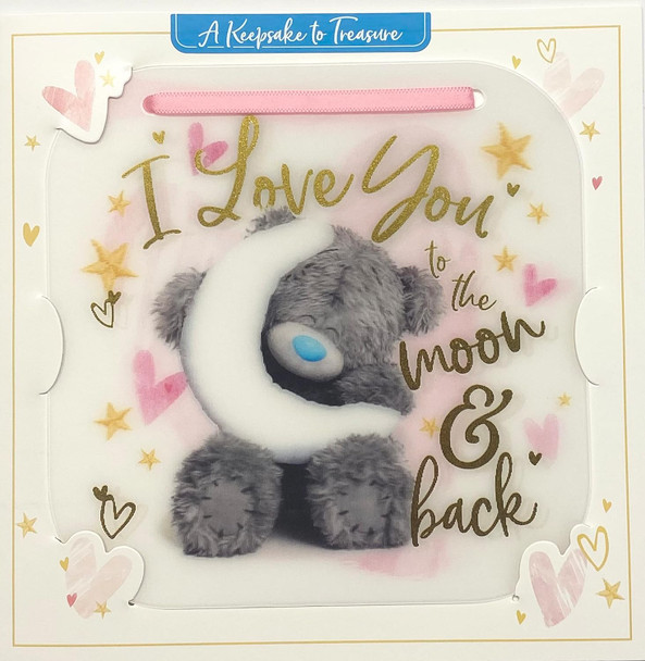 3D Holographic Keepsake Moon & Back Open Card