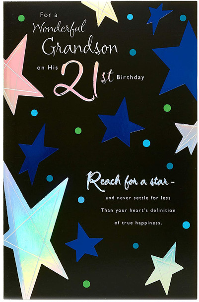 Grandson 21st Birthday Card