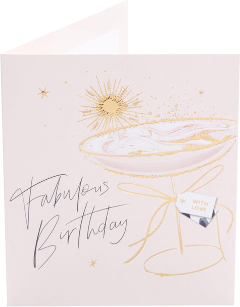 Fabulous Cocktail Design Birthday Card