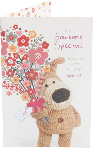 Boofle with Flowers Someone Special Birthday Card